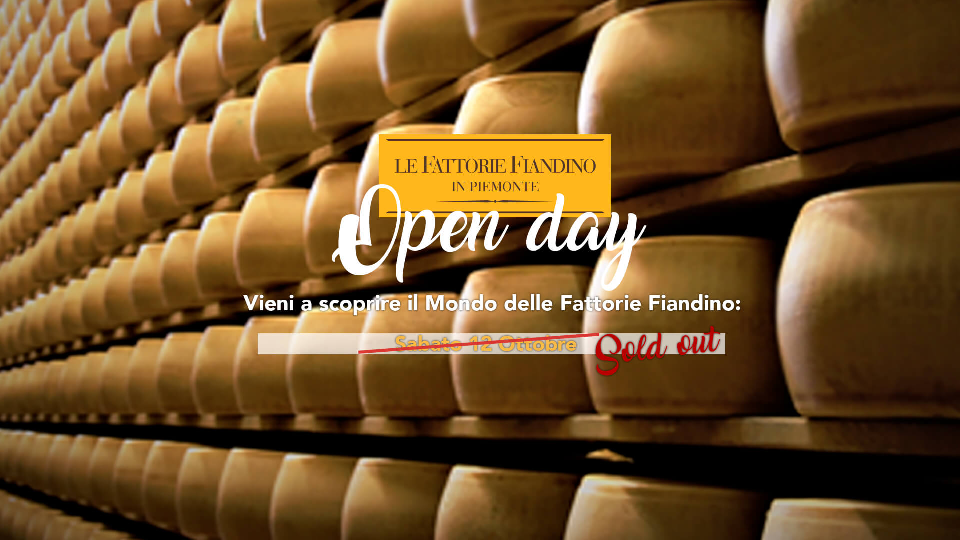 OPEN DAY ALLE FATTORIE FIANDINO 12 OTTOBRE 2024 - Sold Out